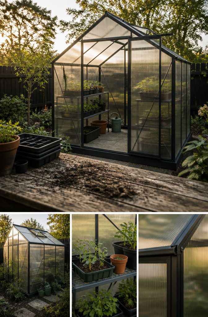 How to Set Up a Greenhouse in 6 Steps, From Permits to Airflow 2 Greenhouse exterior shown for an article about setting one up
