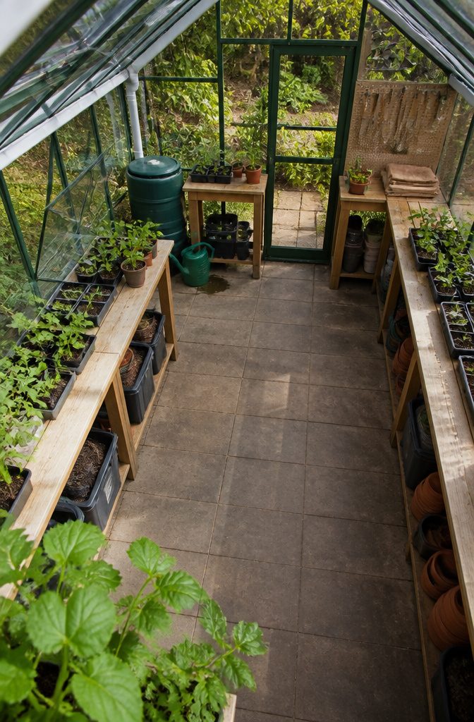 How to Set Up a Greenhouse in 6 Steps, From Permits to Airflow 6 Greenhouse interior shown for an article about setting one up